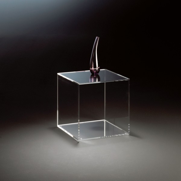 Hochwertiger Acryl-Glas Würfel, 4-seitig, klar, Acryl-Glas-Stärke 8 mm