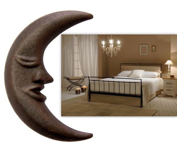 Designer Bett "Fidel", aus handgeschmiedetem Stahl, pulverbeschichtet, mit Fußteil, verschiedene Größen