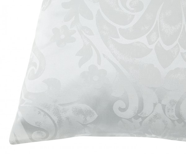 Luxus Bettwäsche, Seiden-Mischgewebe, Weiß Floral Design, in 9 verschiedenen Größen