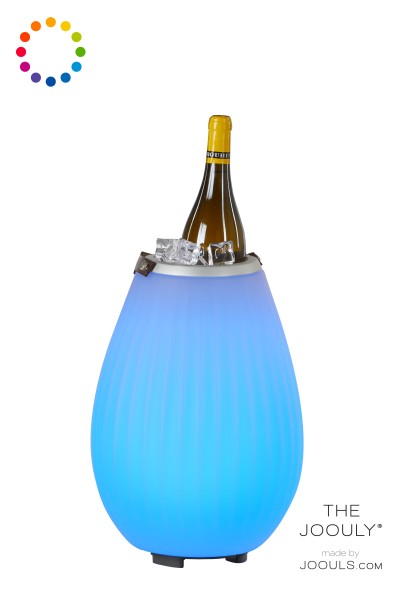 THE JOOULY | S-35 | Bluetooth Lautsprecher / Flaschenkühler / Vase, LED-beleuchtet in 9 dimmbaren Farben, kabellos mit Akku