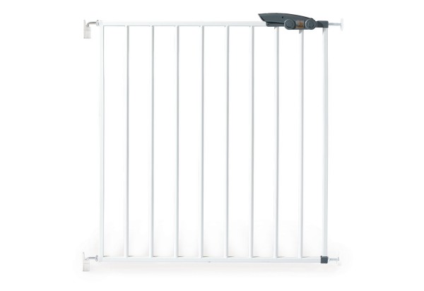 Pinolino Tür- und Treppenschutzgitter , weiß, aus Metall, weiß pulverbeschichtet, B 69,5 cm bis 76,5 cm x H70 cm